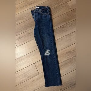 Levi’s Wedgie straight jeans size 26. Distressed.